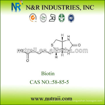 Alta calidad biotina vitamina h 2% 58-85-5